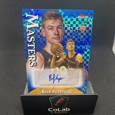 2024-25 Topps Finest Kyle Filipowski Masters Blue Xfractor Auto /99 