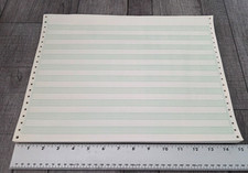 Green Bar 641GHS Tractor Computer Paper 14-7/8" x 11"   57 Line 100 sheets