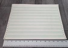 Green Bar 641GHS Tractor Computer Paper 14-7/8" x 11" – 57 Line 100 sheets