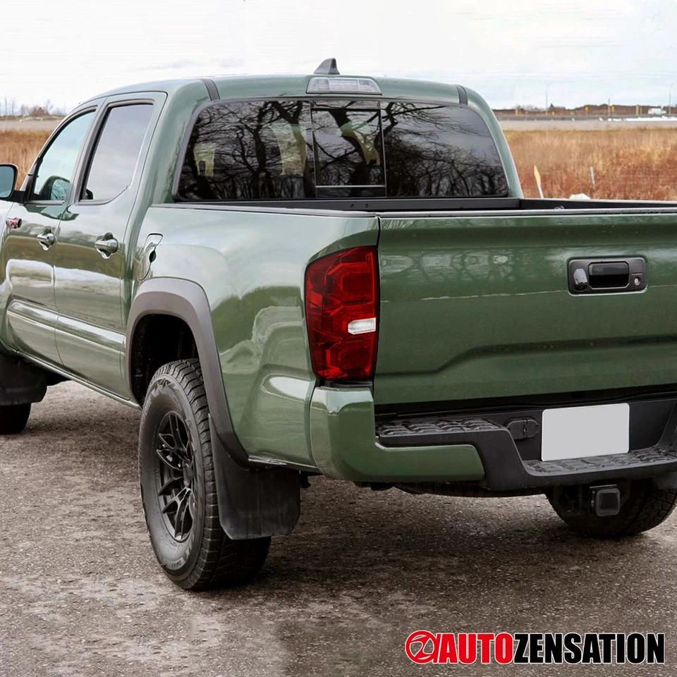 Fit 2016-2022 Toyota Tacoma Red LED Tail Lights Brake Lamps Sequential Signal Foto 3 de 4