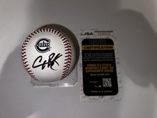 Alex Bregman Signed Official Chicago Cubs City Connect Baseball Star JSA Auth