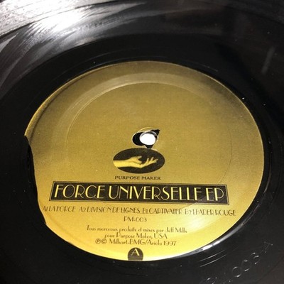 Jeff Mills - Force Universelle EP 12'' Record 1997 Purpose Maker Techno