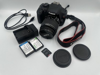 Canon EOS Rebel T5 / 1200D 18MP DSLR Kit + EF-S 18 55mm IS II Lens   Complete