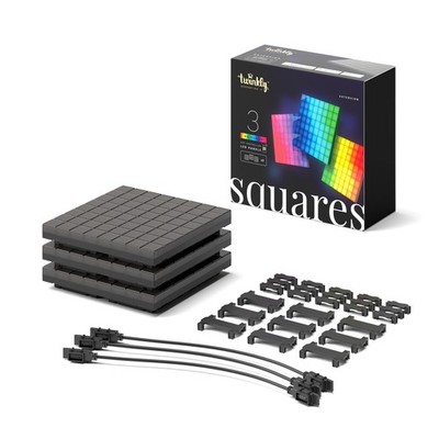 Twinkly Squares Erweiterungsset RGB LED Paneele 3er Kit 16M Farben