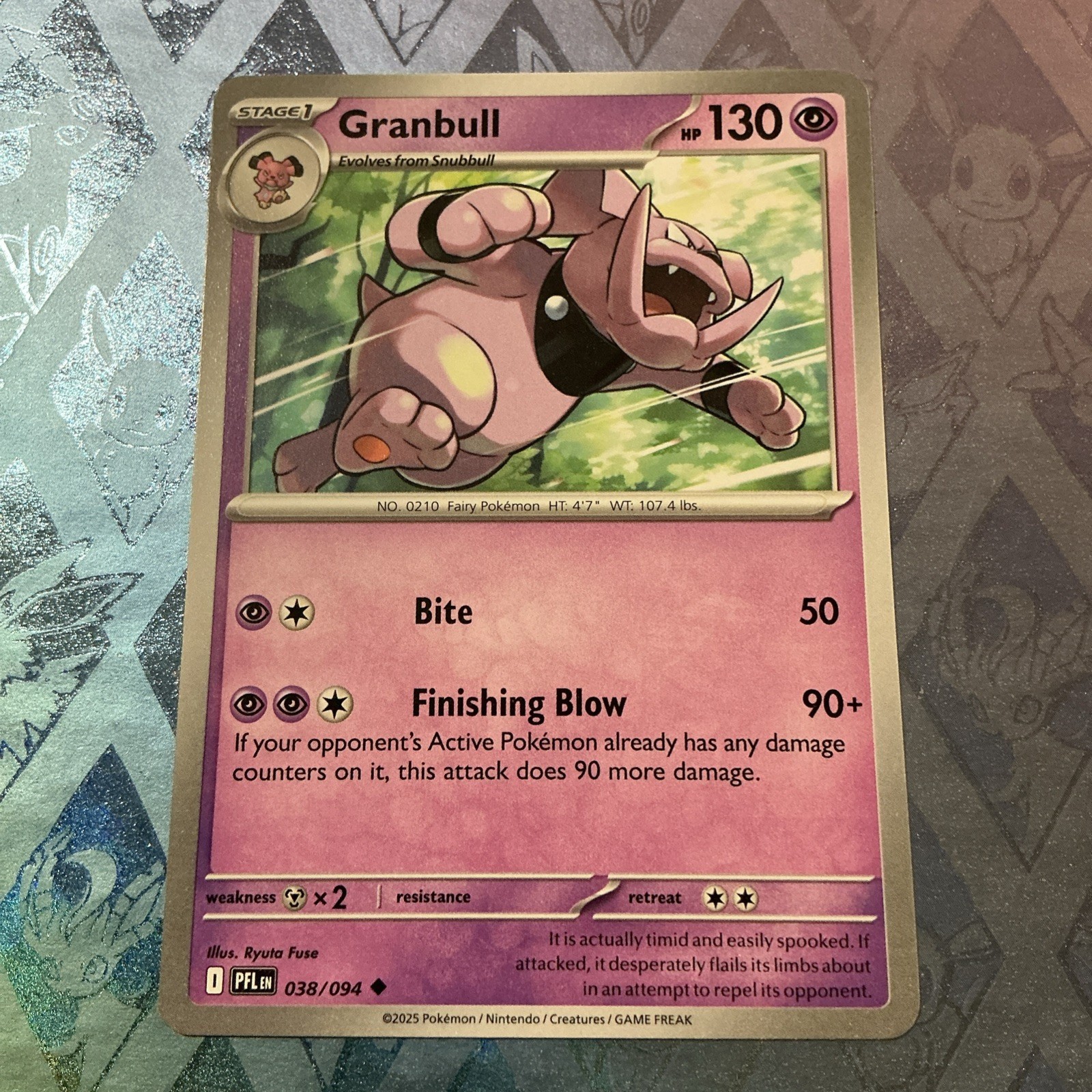 038/094 Granbull - Phantasmal Flames - Regular  M/NM Pokemon