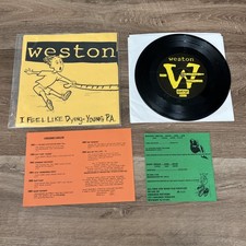 Weston / Plow United – Split 7" Vinyl 1995 Coolidge Records Pop Punk/Rock Rare