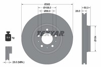 2Er-Set 2Er Set Bremsscheibe Textar 92100603 Volvo 272404 Volvo 2724045