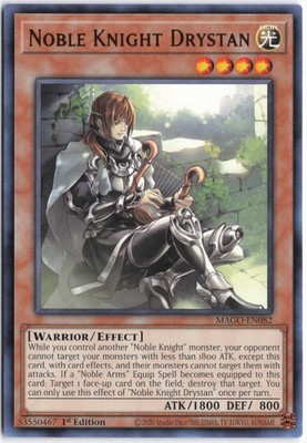Yugioh - Noble Knight Drystan MAGO-EN082 1st Edition - Maximum Gold