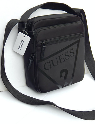 GUESS PIERRE CAMERA BAG CROSSBODY SHOULDER BAG BLACK LOGO AUTHENTIC NEW