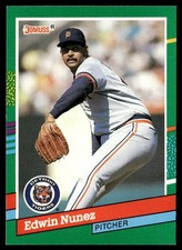 1991 Donruss Edwin Nunez Detroit Tigers #620