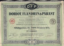 DFP Doriot Flandrin & Parant Courbevoie Francia 1920 PRODUTTORI DI AUTOMOBILI