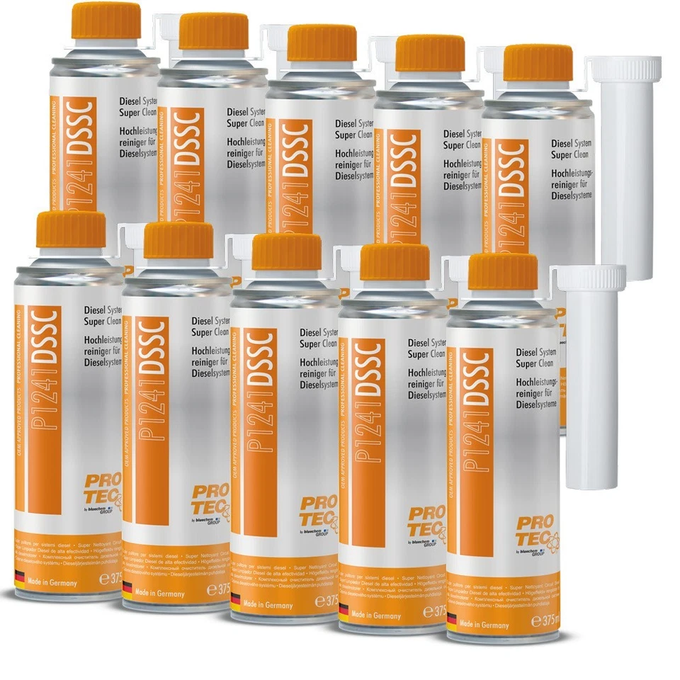 10x Pro-Tec P1241 DSSC Diesel System Super Clean - Hochleistungsreiniger 375ml