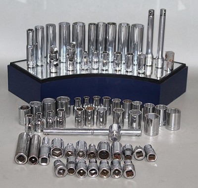 65pc Asst Sets Lot Craftsman 1/4'' Drive 6pt 12pt Deep Standard SAE Metric - EXC