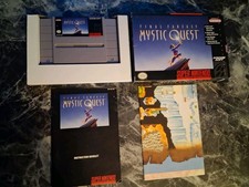 Final Fantasy Mystic Quest SNES Complete CIB W/ Protector Very Nice Condition 