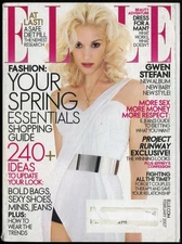FEBRUARY 2007 ELLE MAGAZINE, GWEN STEFANI, SPRING FASHION, BEAUTY, BAGS, SHOES