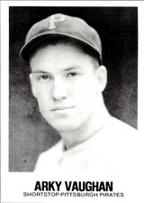 ARKY VAUGHAN Pirates Original Vintage Baseball Card