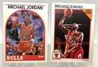 1989 & 1991 Michael Jordan NBA Hoops 2 Card Lot.  Cards #200 & 30