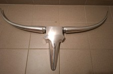 Kare Design Deko Geweih Texas Big Wanddeko Stierkopf Silber 120Cm