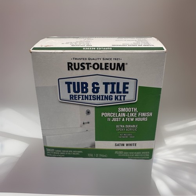 #ad Rust Oleum Specialty Tub amp; Tile Refinishing Kit Satin White 385279 $30.00