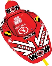 WOW Sports – Coupe Cockpit Towable Tube for Boating – 1 Person, Multicoloured