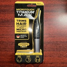 Micro Touch Titanium MAX All in One Personal Trimmer Nose Ears Neck New Improved