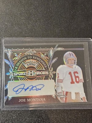 2024 Leaf Sports Heroes A Season To Remember Joe Montana Auto 9/49