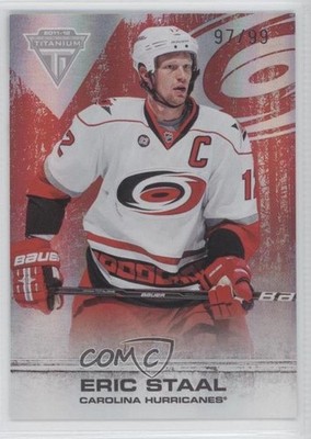 2011-12 Panini Titanium Spectrum Ruby 97/99 Eric Staal #90 7n9