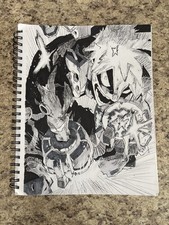 Original Black & White Anime/Manga Style Comic Drawing on Sketchbook Page | eBay US (Buy It Now)