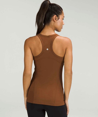 lululemon Align Waist-Length Racerback Tank Top Brown Size 4 Lightweight Active