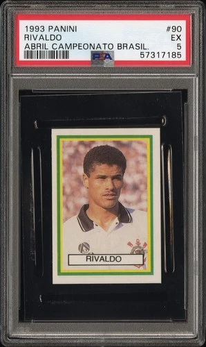 1993 PANINI ABRIL CAMPEONATO BRASILEIRO 93 #90 RIVALDO PSA 5