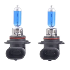 2x 9005/HB3 Halogen 60W 12V High Beam Car Headlight Bulb Bright White Blue Glass