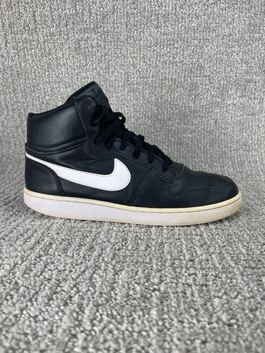 Nike Ebernon Mid ~ Nero-Bianco ~ AQ1773-002 ~ Taglia 10 Uomo - Foto 6 di 10