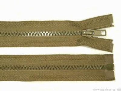 65cm Reißverschluss grob 5mm teilbar Kunststoff Krampe Jackenreißverschluss