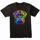 Bullmastiff Psychedelic Dog Art T-Shirt - Bullmastiff Owner Gift