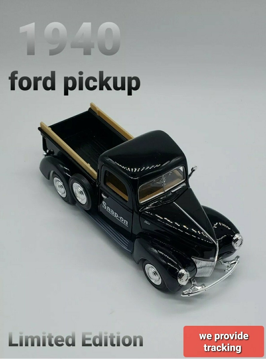 Snap On Tools 1940 ford pickup 1:24 scale black die cast metal