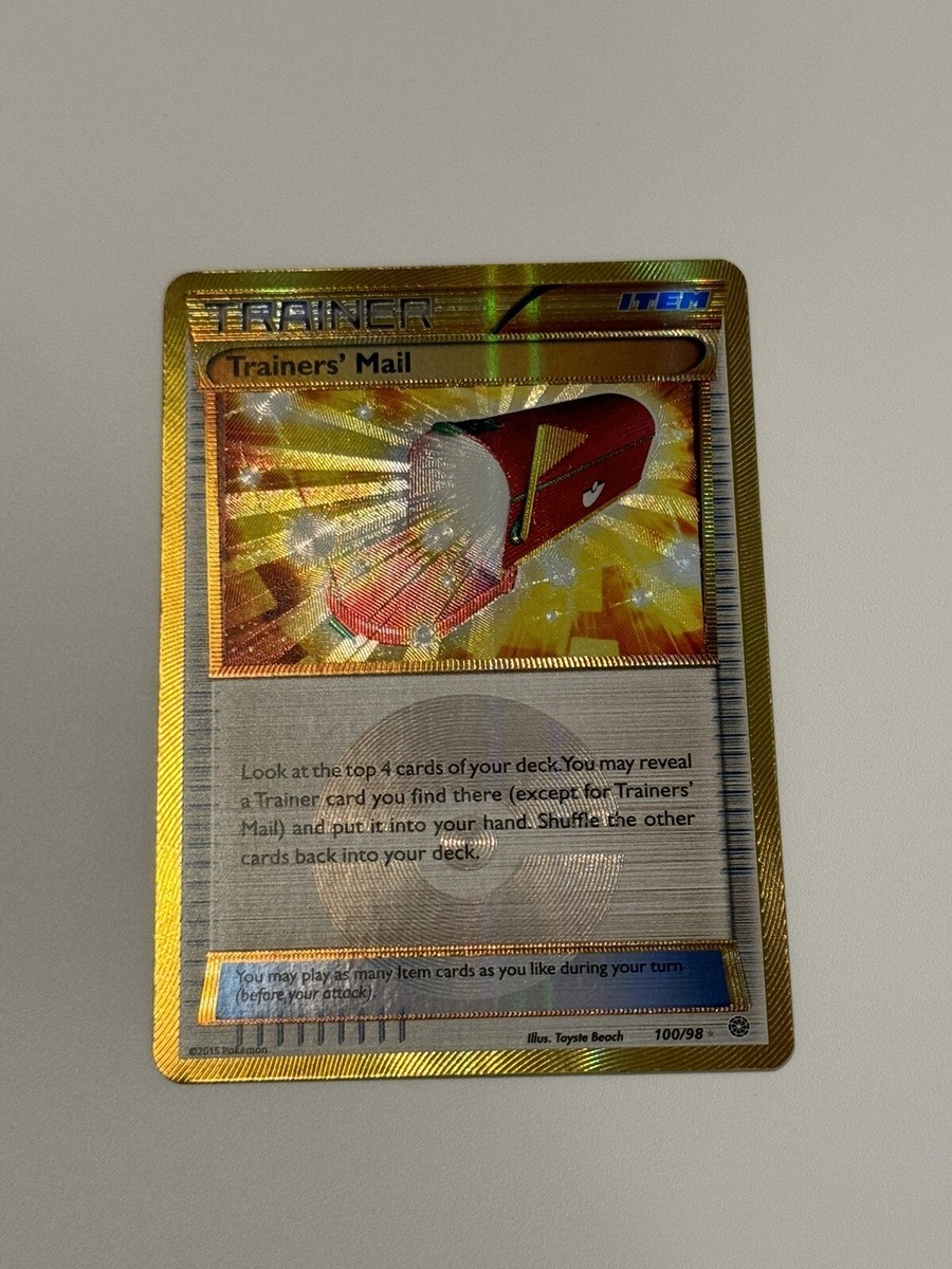 LP Pokemon Card - Trainers' Mail (Secret) - XY - Ancient Origins
