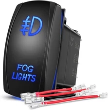 Nilight Fog Lights Rocker Switch Led Light Bar Switch 5Pin Laser On Off SPST