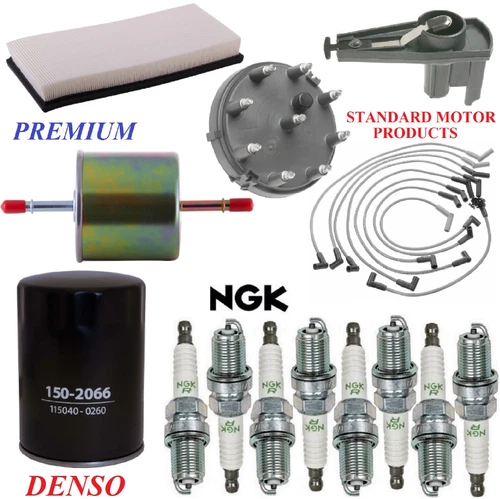 Tune Up Kit Filters Cap Wire Spark Plugs For FORD F-350 V8 7.5L 1992-1997
