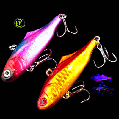 2x 7,3cm Spin Jig Spin Blade Chatterbait Wobbler Kunstköder Runner Barsch Zander