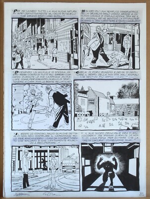 MONTANARI & GRASSANI - ORIGINAL DYLAN DOG TABLE - 'IL CAPOBRANCO'