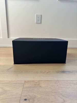 New Auth Chanel Black Magnetic Gift Box Jumbo Maxi Classic Flap 22
