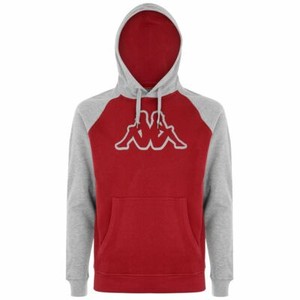 felpa kappa grigia con cappuccio