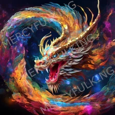 Dragon - Digital AI Art Image (4k HD) High Resolution Print Download