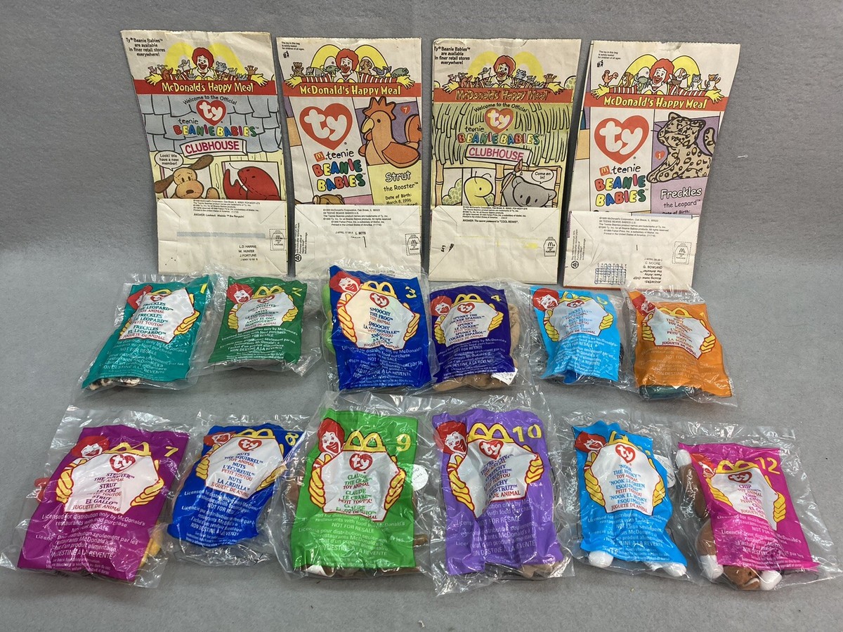 New Sealed 1999 Ty Teenie Beanie Babies McDonalds Happy Meal