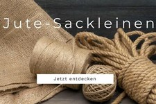 Jute "Horst" von Stofftreff Santi®-Mittelgrob ca.290 g/QM-100 % Sackleinen-Bunt