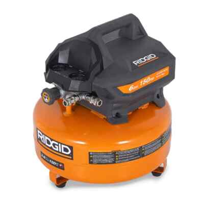 #ad RIDGID RDGD 6 gal. 150 PSI Portable Electric Pancake Air Compressor $119.99