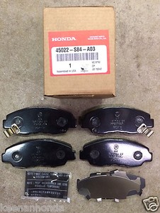 Genuine Oem Honda Accord 4 Cylinder Front Brake Pad Set 1998 2002 Brakes Pads Ebay
