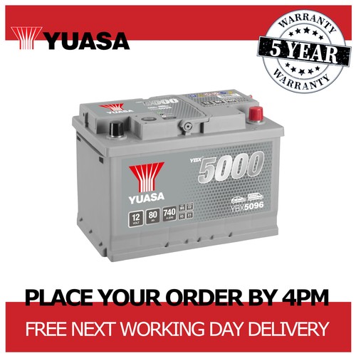 Batería (de coche) YUASA 80 Ah - ref. YBX5096 al mejor precio
