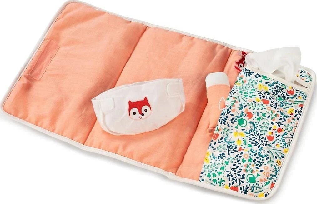 LILLIPUTIENS FLOWERS CHANGING MAT SET FROM BIRTH NEW ON CARD