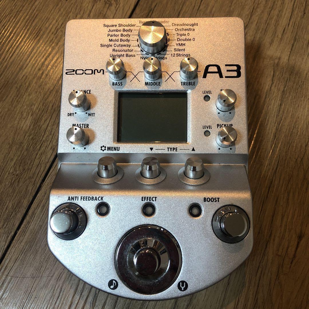 ZOOM A3　 Acoustic Pre-Amp & Effects Zoom A3 Acoustic Guitar Preamp sound 40 Effects Processor 28